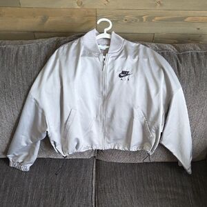 Nike Air Light Gray Bomber Jacket